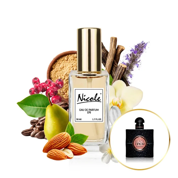 Nicole 179 EDP inšpirovaný Yves Saint Laurent Black Opium